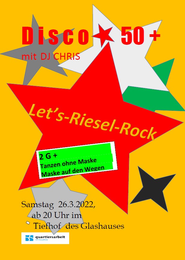 Plakat "Let's Riesel-Rock" Samstag, 26.03.2022, 20:00 Uhr
