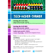Plakat Kicker-Tournier