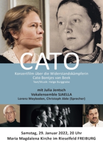CATO Konzertfilm über die Widerstandskämpferin Cato Bontjes van Beek